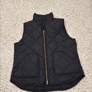 J.Crew Black Quilted Vest